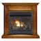 Duluth Forge Dual Fuel Ventless Gas Fireplace With Mantel - 32,000 Btu, Remote DFS-400R-2AS - alternate 1